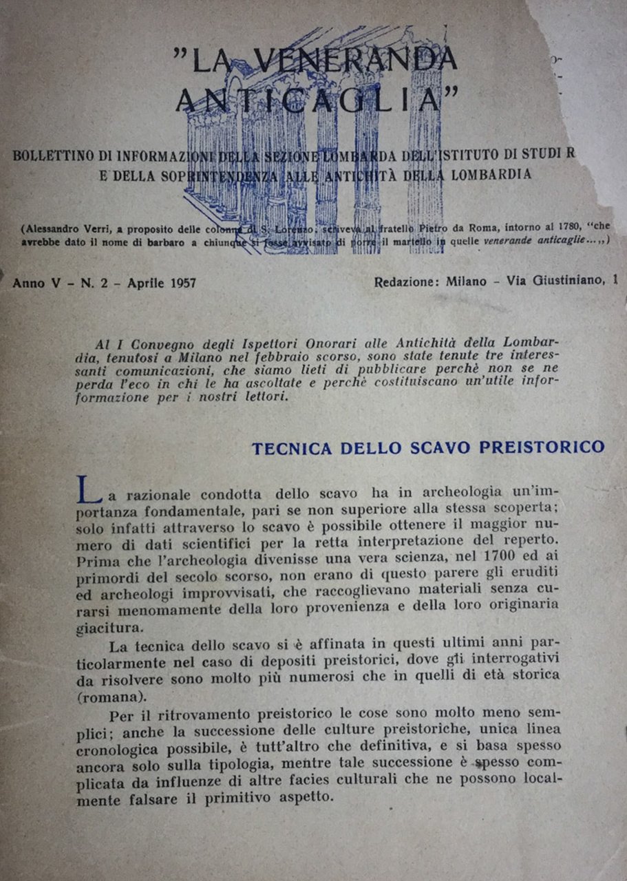 La veneranda anticaglia. 1957 n. 2