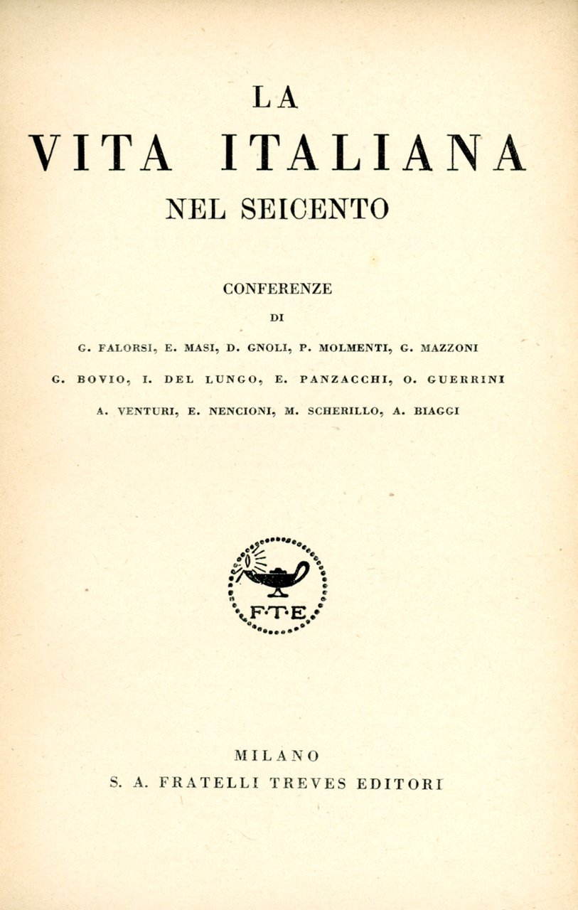 La vita italiana nel Seicento
