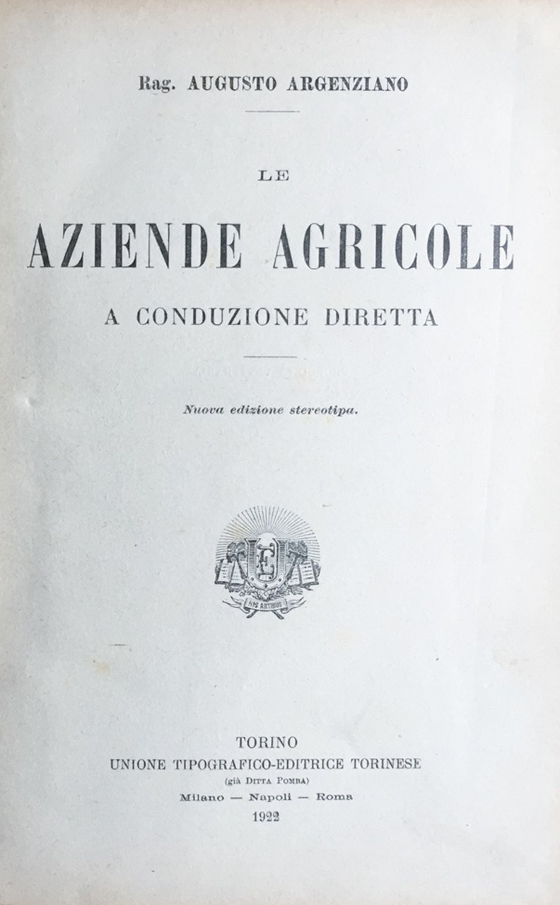 Le aziende agricole a conduzione diretta