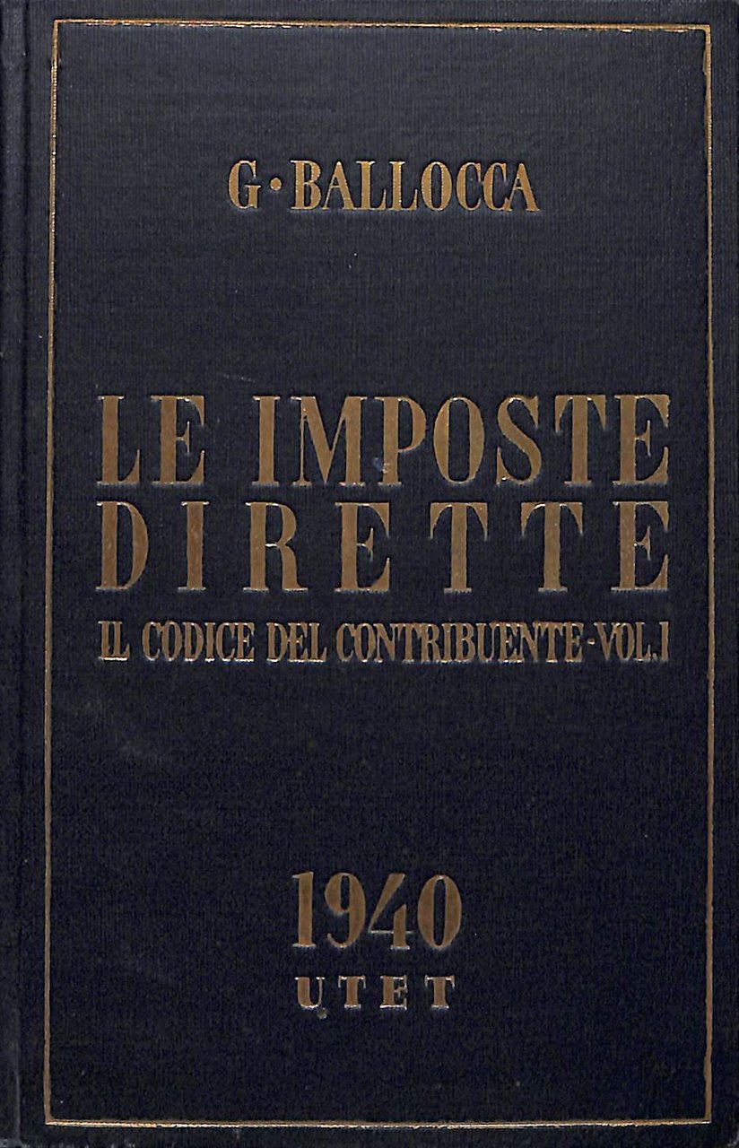 Le imposte dirette