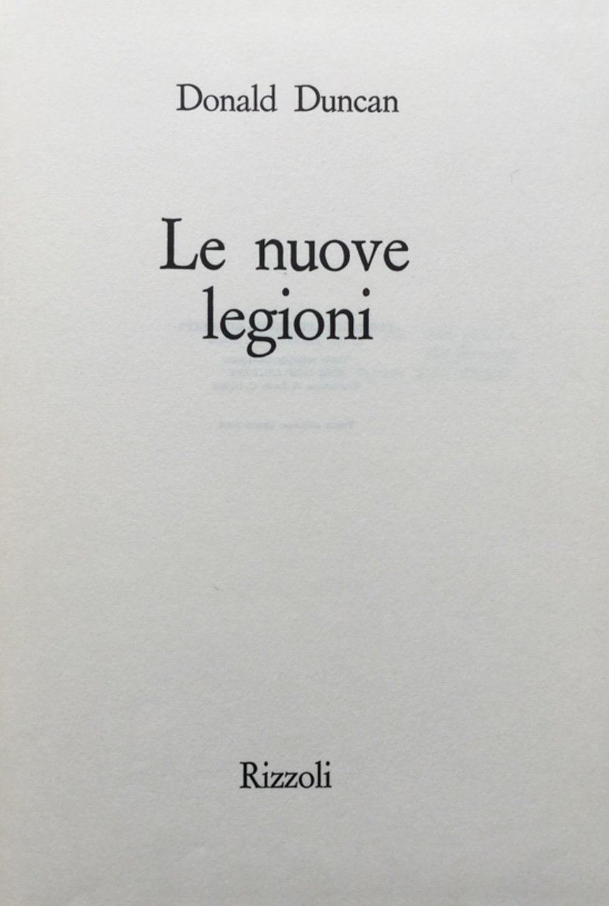 Le nuove legioni