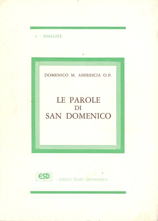 Le parole di San Domenico