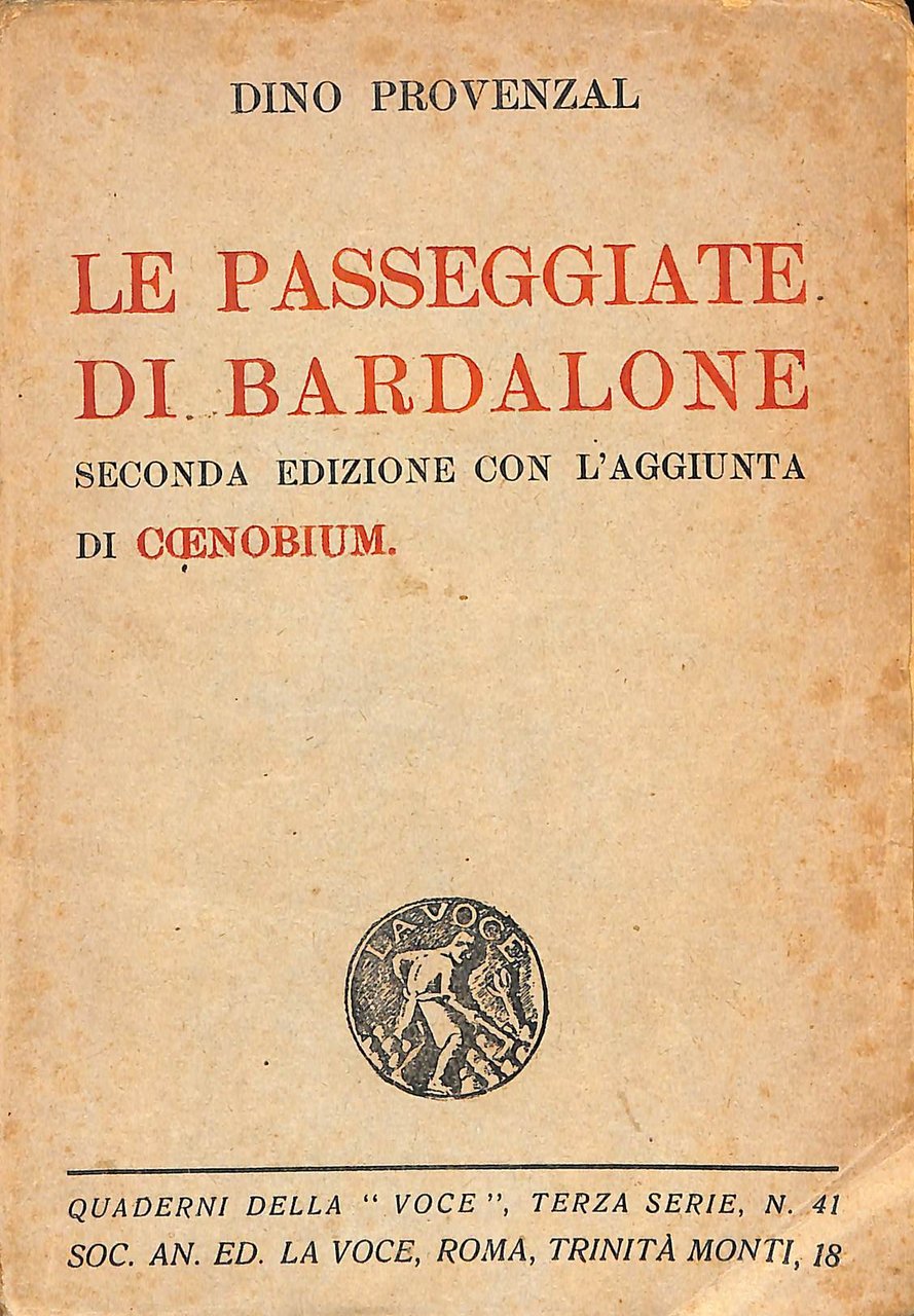 Le passeggiate di Bardalone ; con l'aggiunta di Coenobium