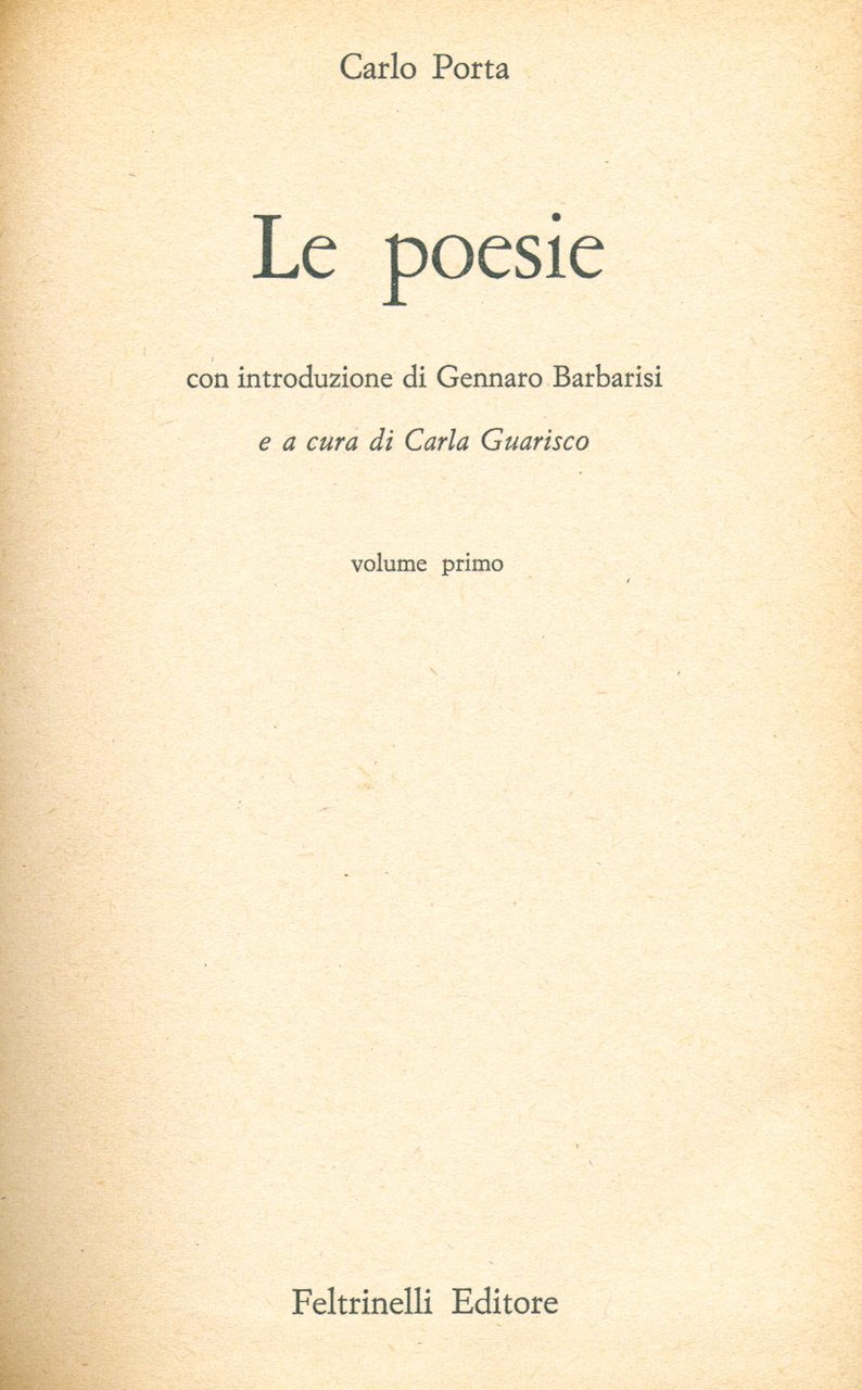 Le poesie (due volumi)