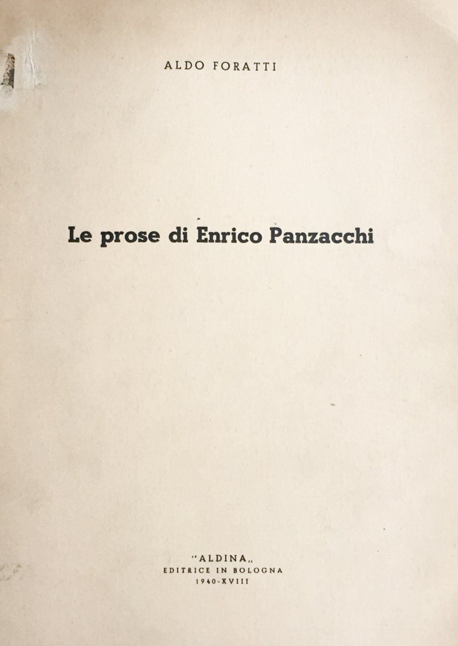 Le prose di Enrico Panzacchi