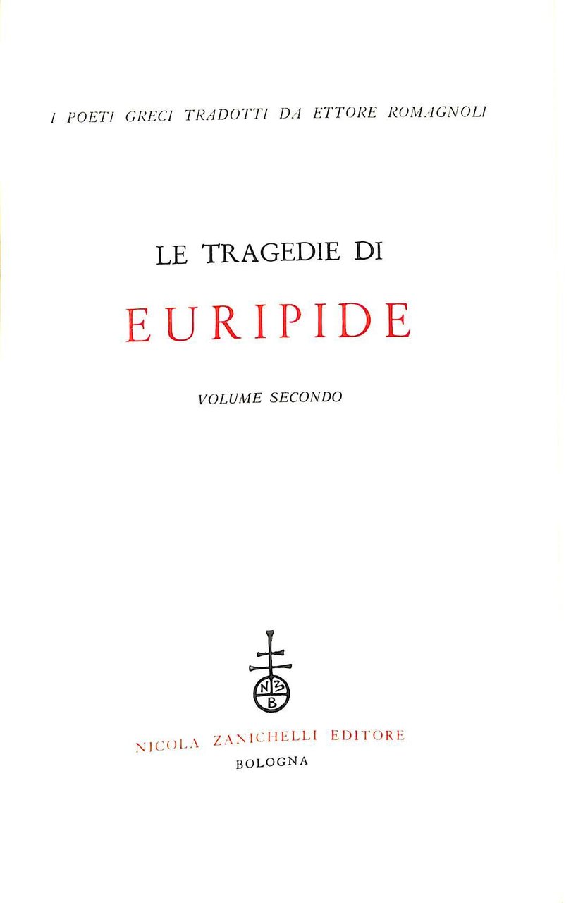 Le tragedie di Euripide Vol. 2