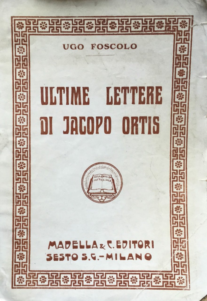 Le ultime lettere di Jacopo Ortis