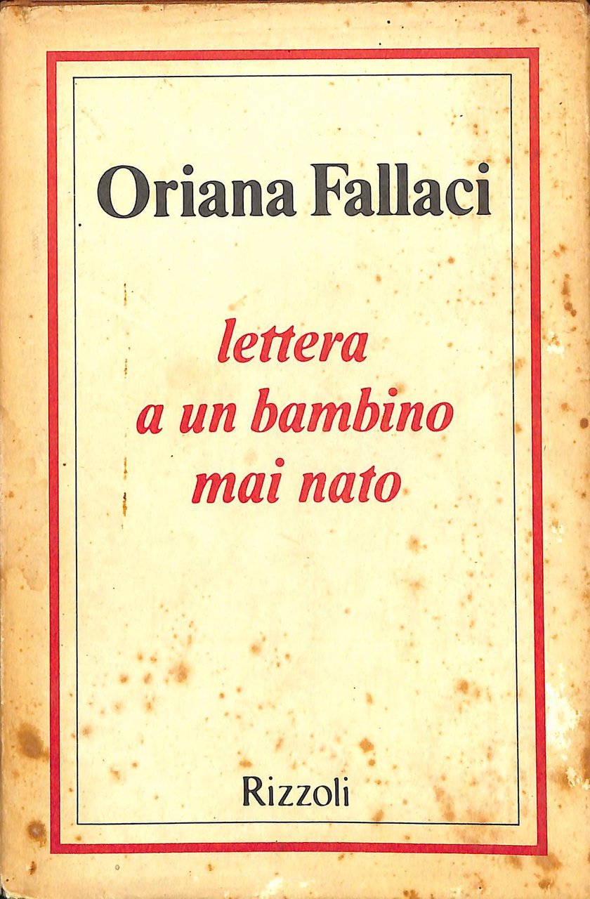 Lettera a un bambino mai nato