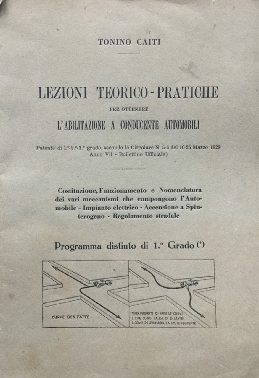 Lezioni teorico - pratiche per ottenere l'abilitazione a conducente automobili