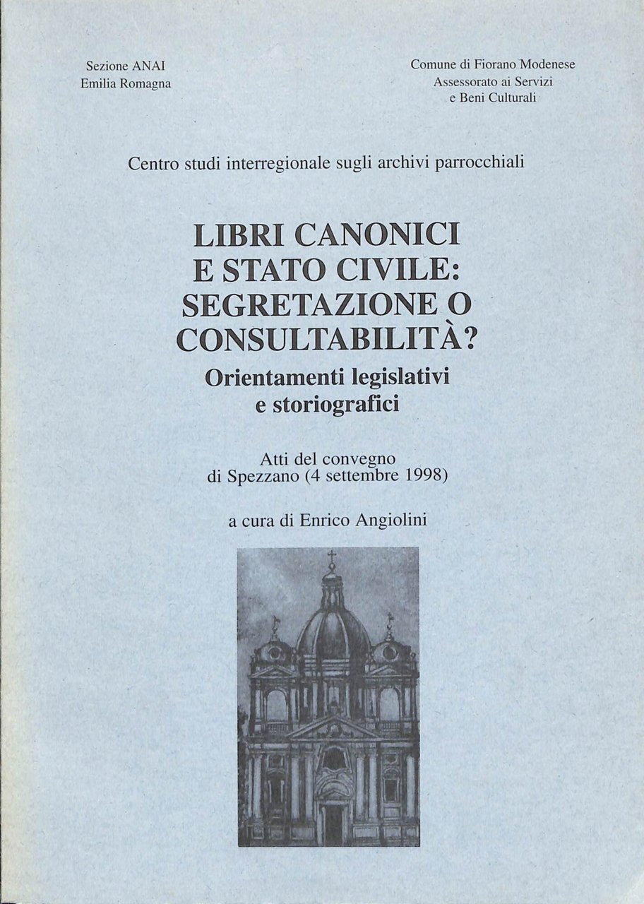 Libri canonici e stato civile: segretazione o consultabilità? | Immagine principale