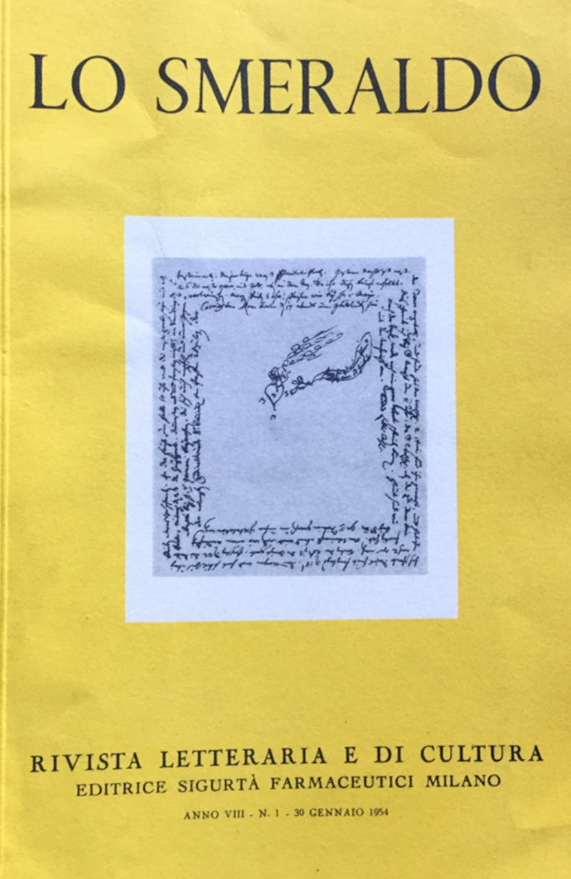 Lo Smeraldo. Rivista letteraria e di cultura. 1954 annata completa