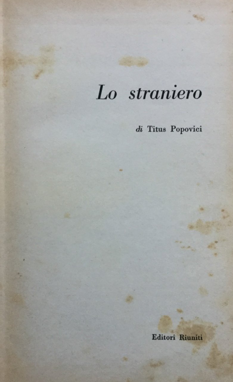 Lo straniero