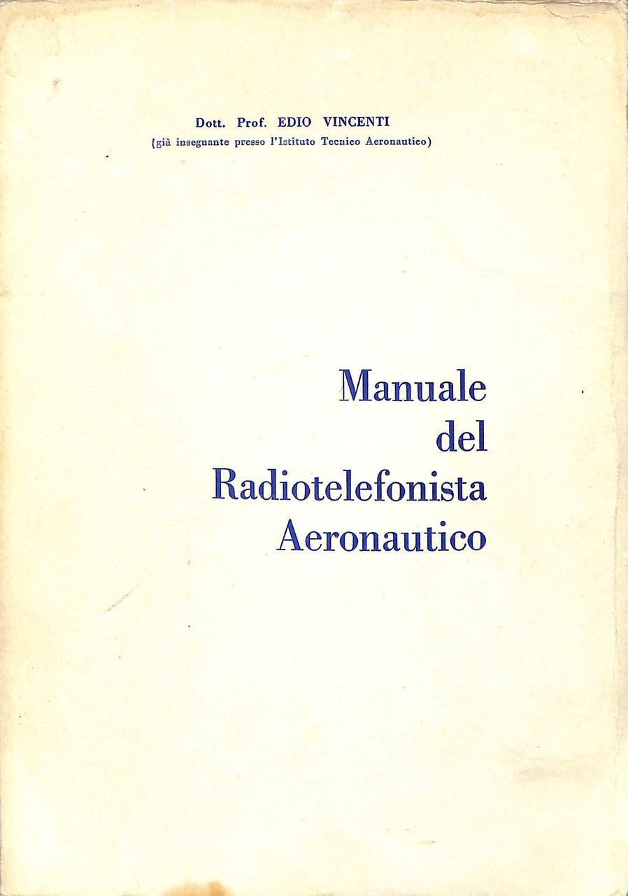 Manuale del radiotelefonista aeronautico