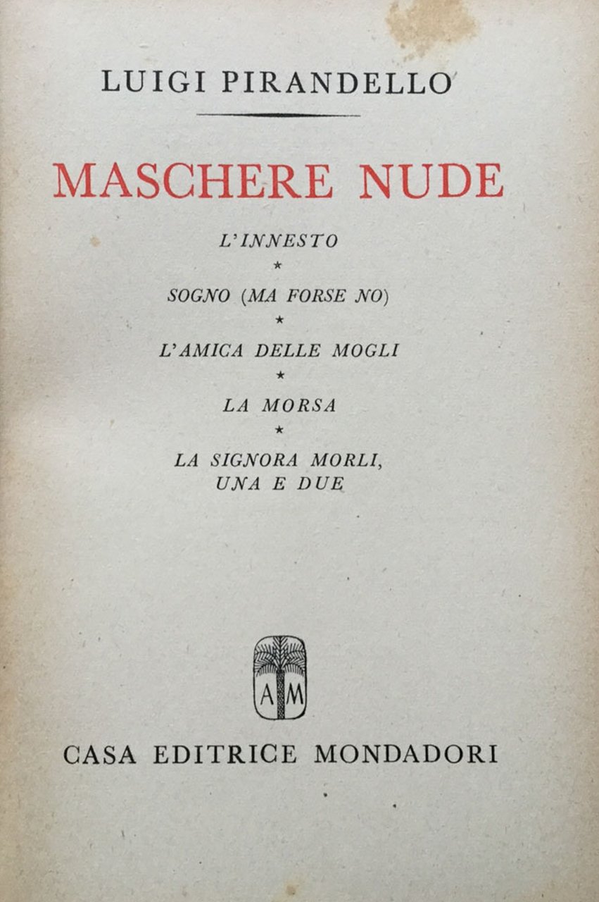 Maschere nude. | Immagine principale