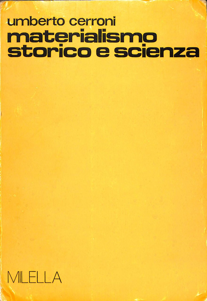 Materialismo storico e scienza