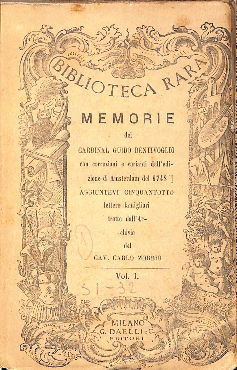 Memorie del cardinal Guido Bentivoglio : con correzioni e varianti …