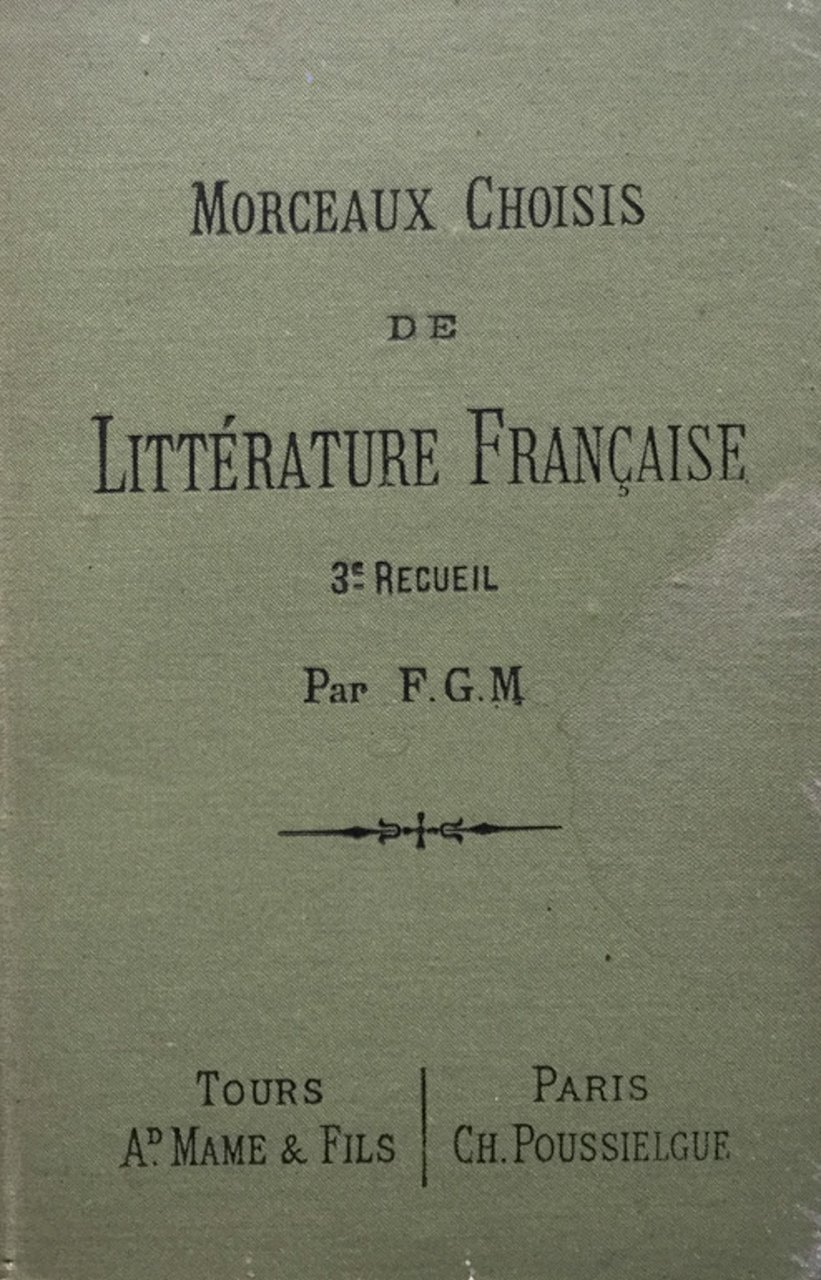 Morceaux choisis de litterature française | Immagine principale