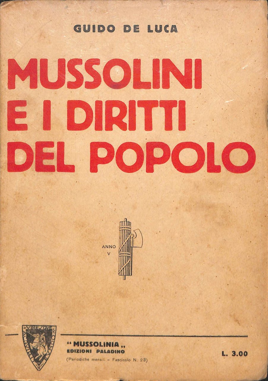 Mussolini e i diritti del popolo