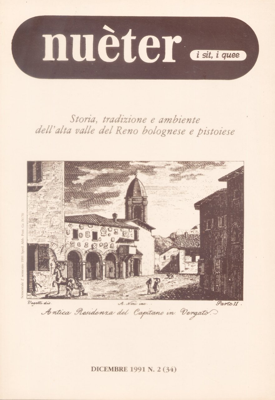 Nueter i sit i quee. 34/1991. Storia, tradizione e ambiente …