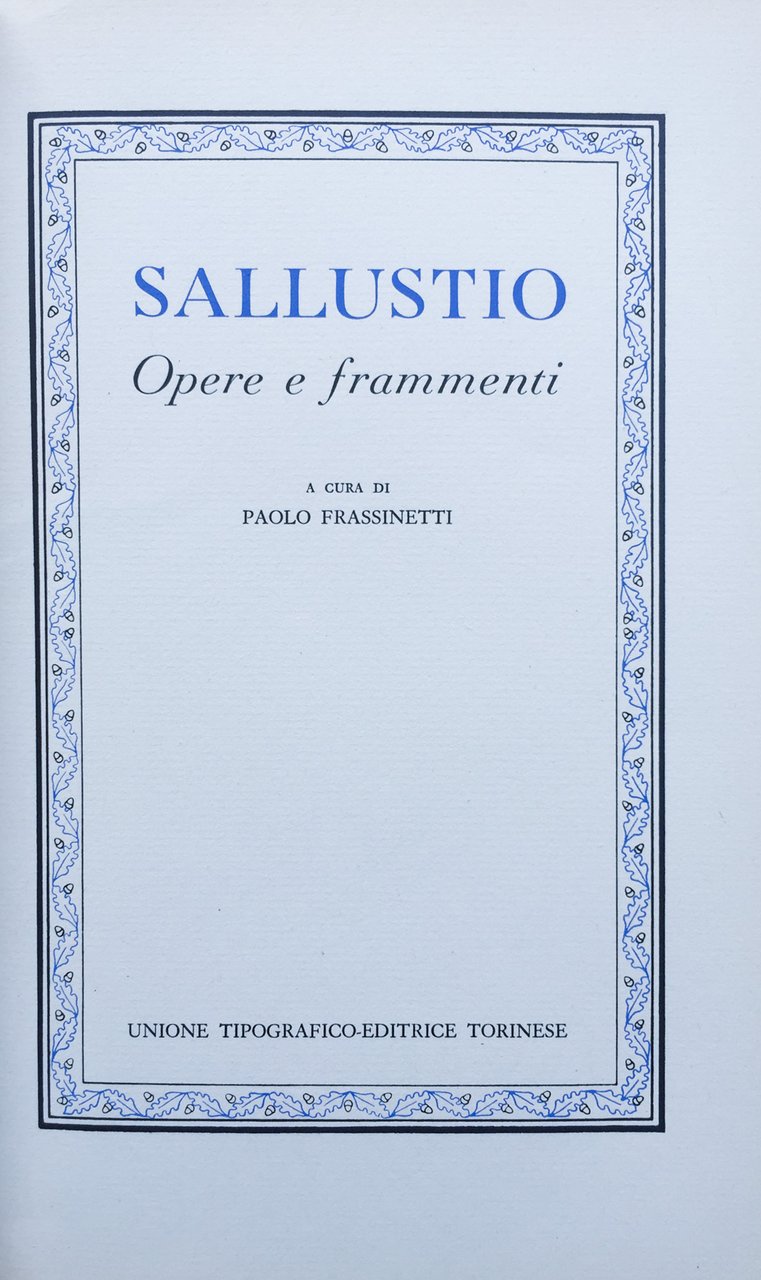 Opere e frammenti | Immagine principale