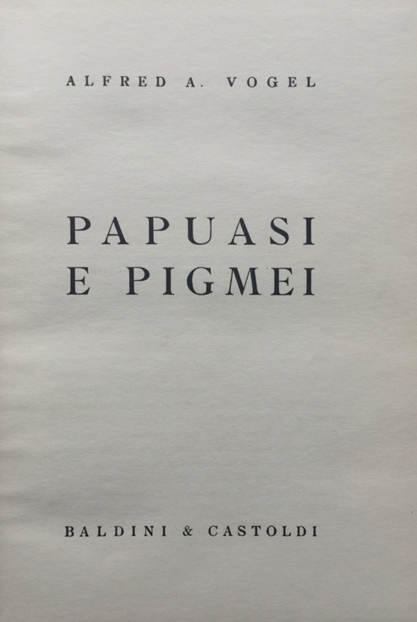 Papuasi e Pigmei
