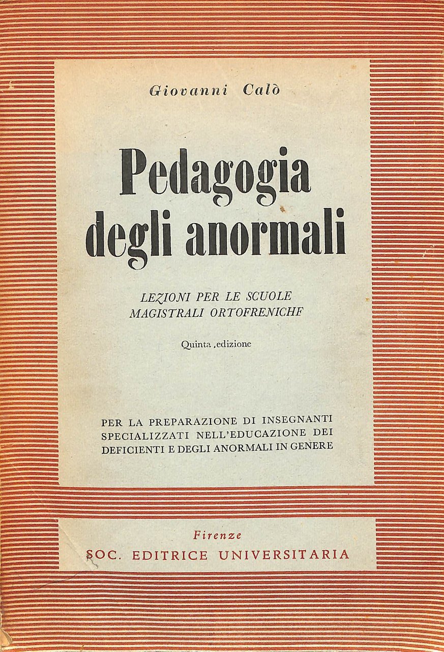 Pedagogia degli anormali