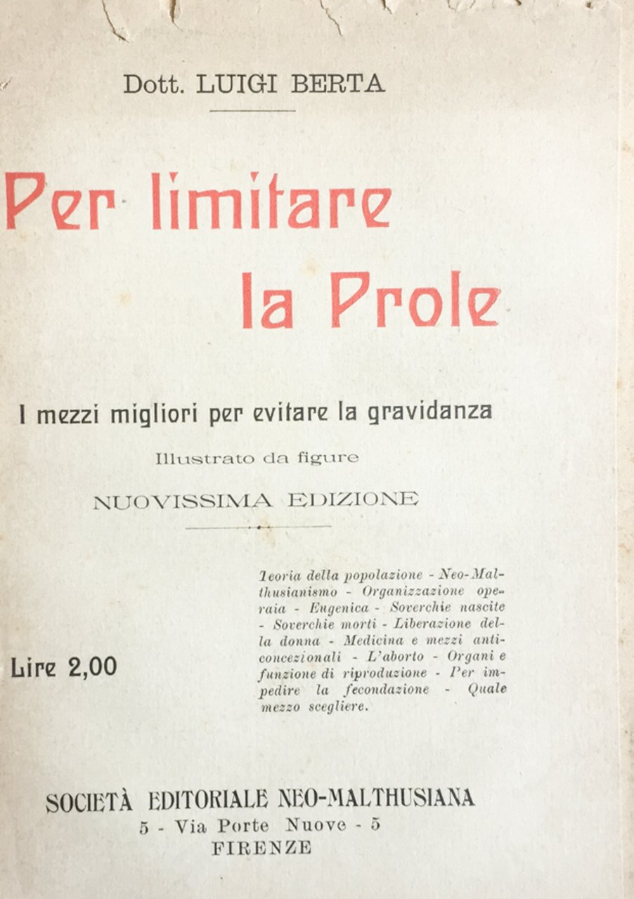 Per limitare la prole