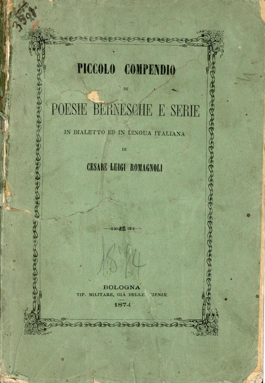 Piccolo compendio di poesie bernesche e serie in dialetto e …