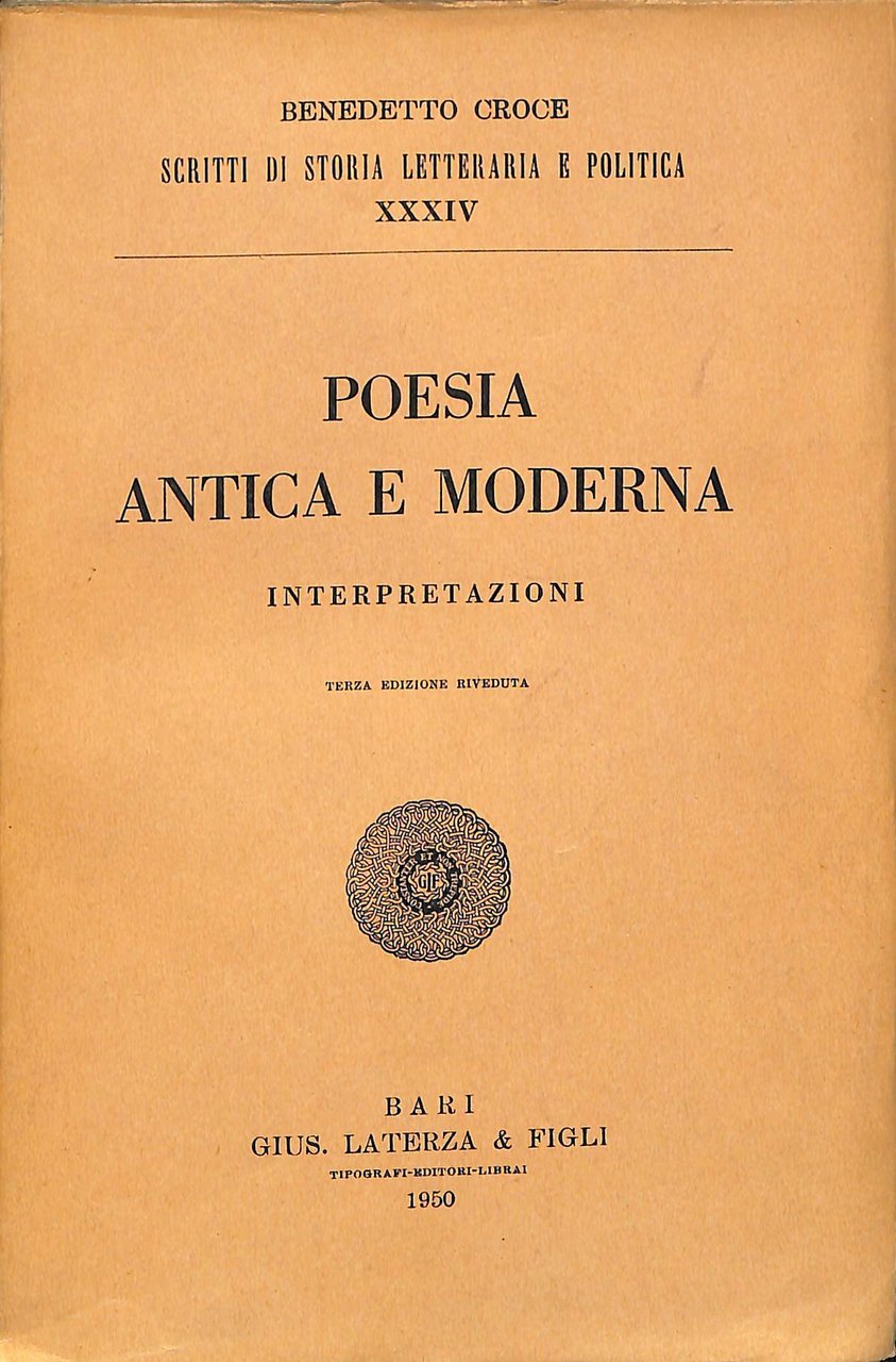 Poesia antica e moderna : interpretazioni