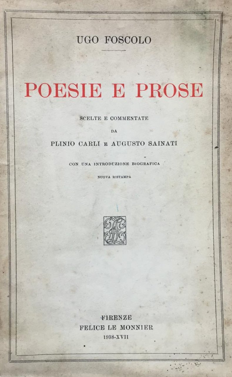 Poesie e prose