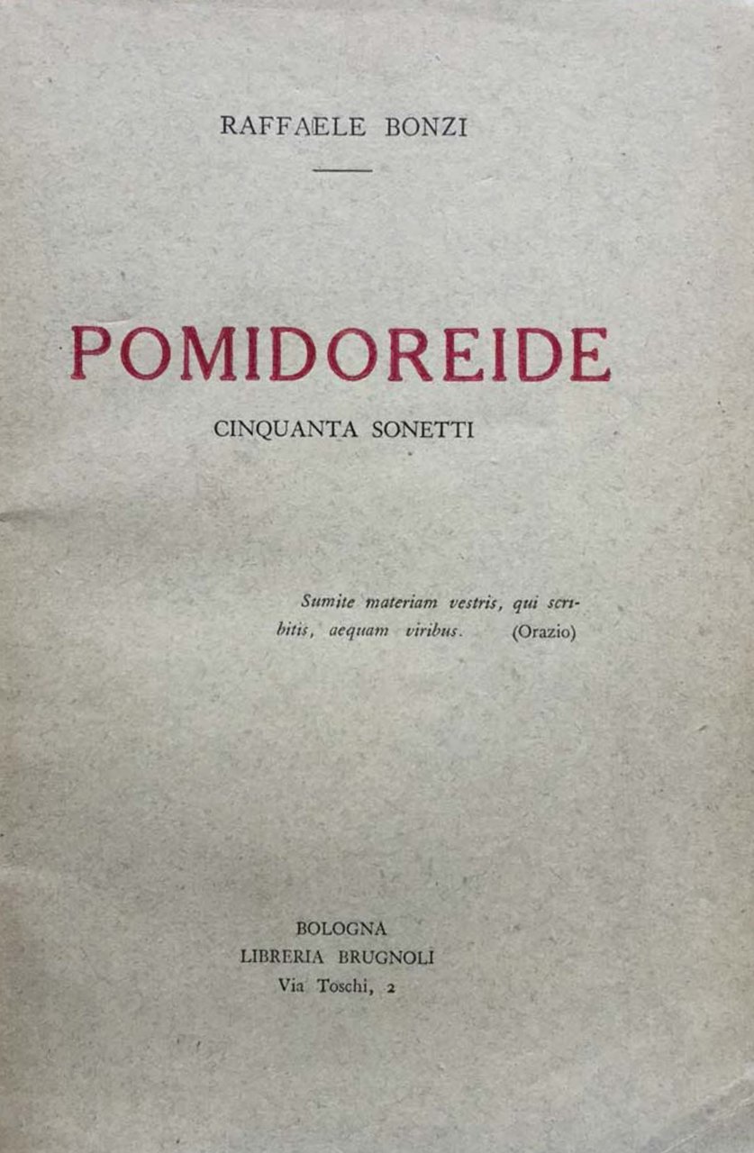 Pomidoreide. Cinquanta sonetti