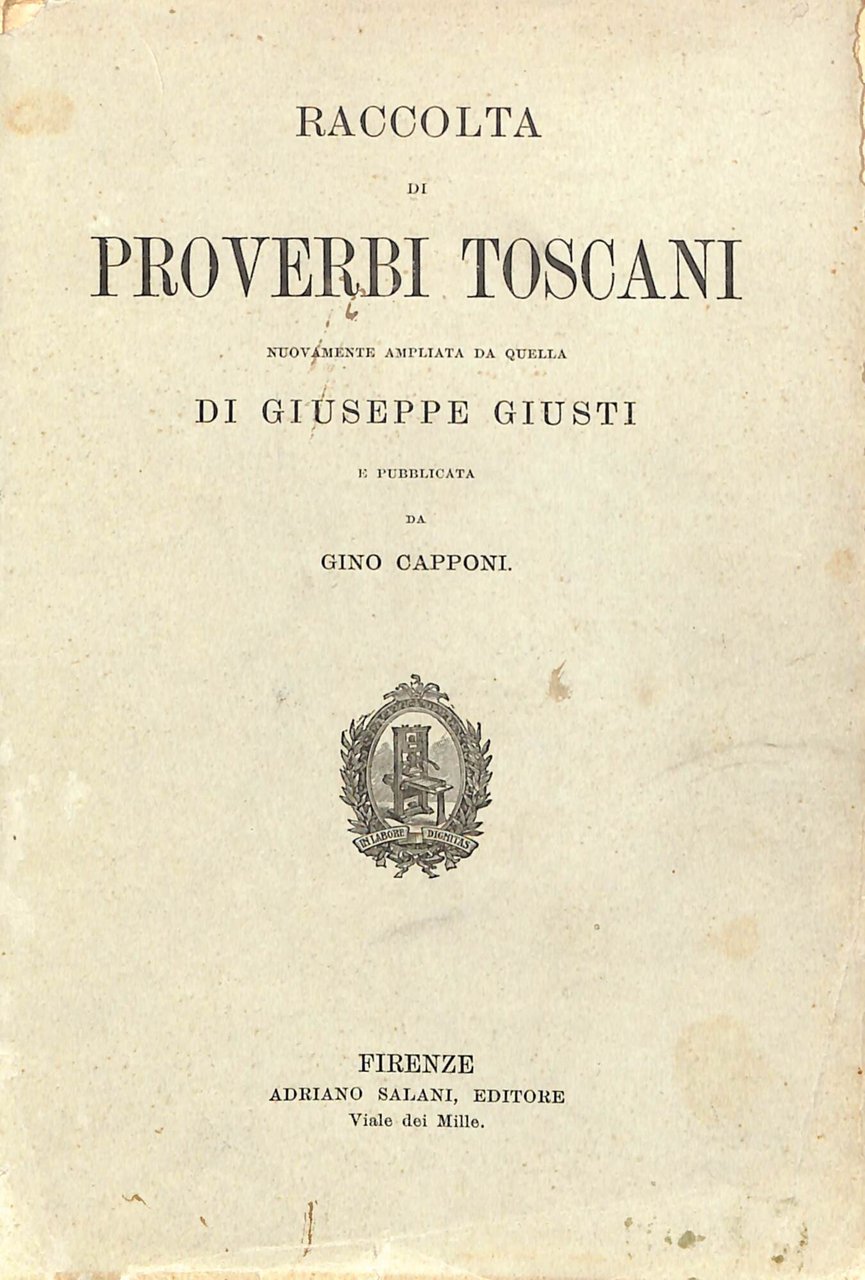 Raccolta di proverbi toscani