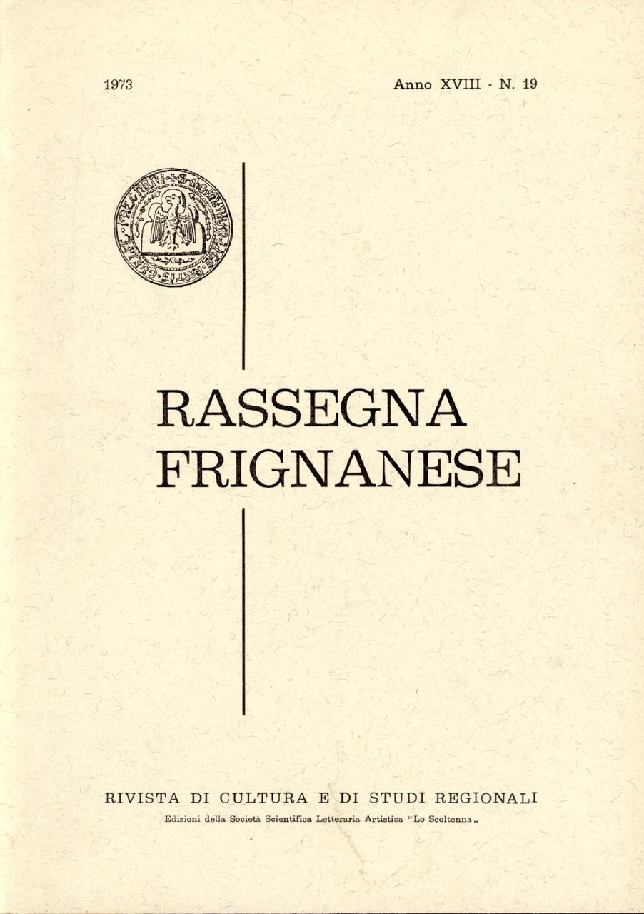 Rassegna Frignanese. 1973 n. 19