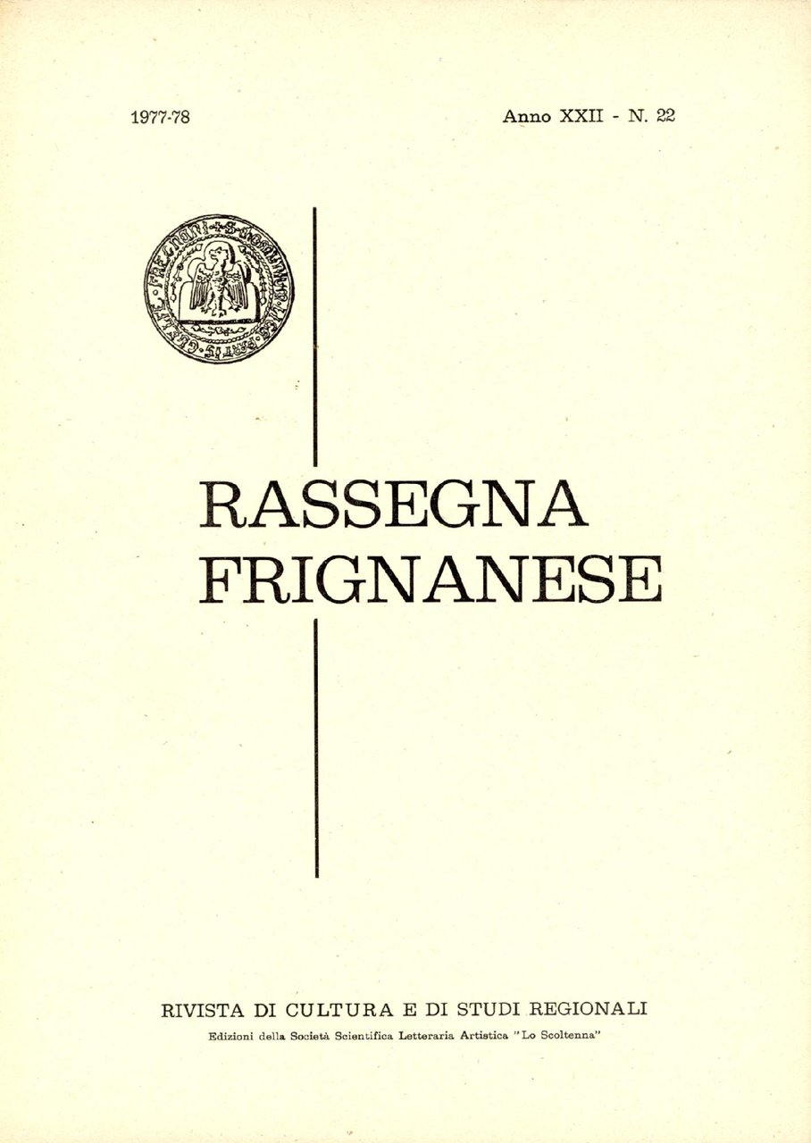 Rassegna Frignanese. 1977-78 n. 22