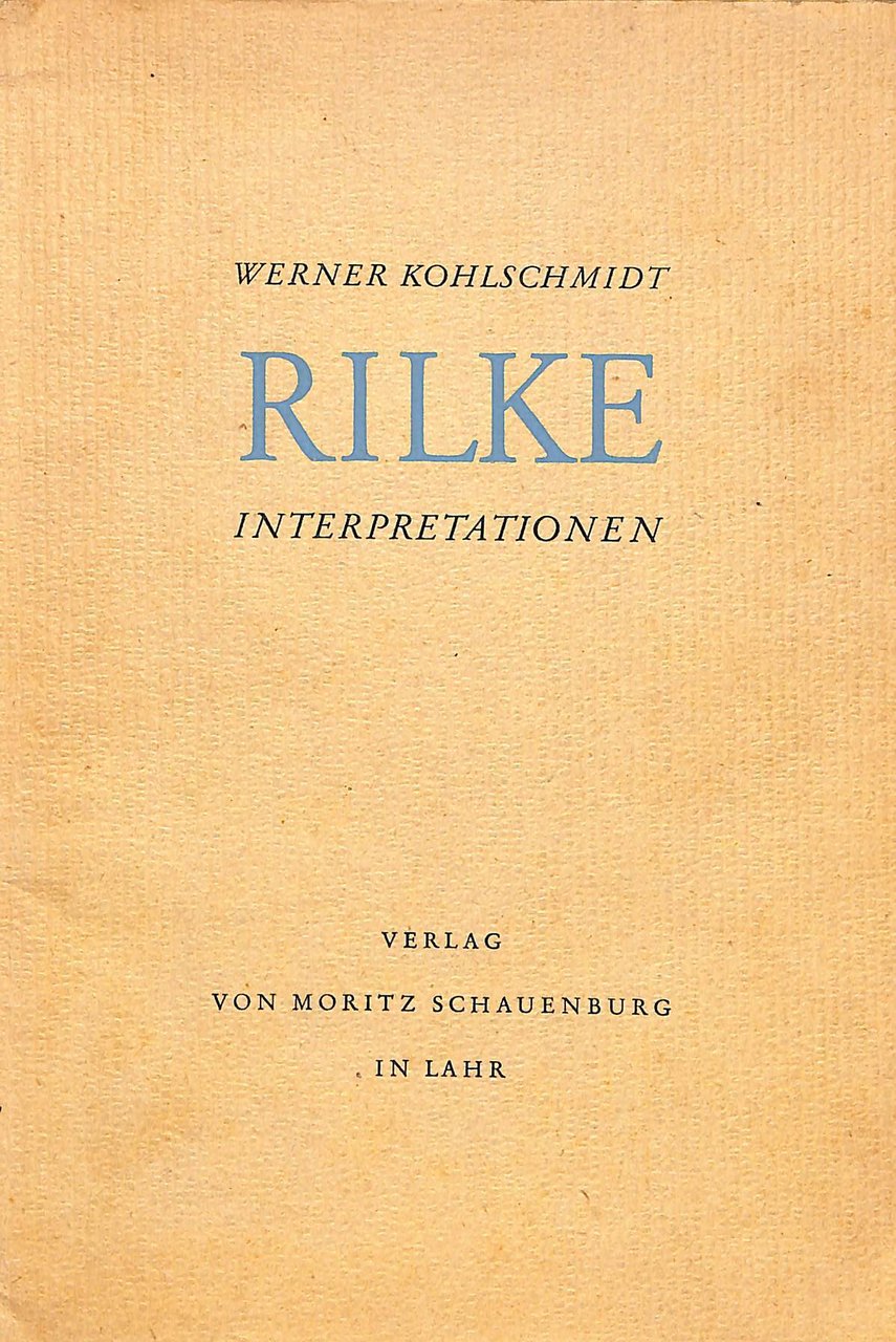 Rilke-Interpretationen