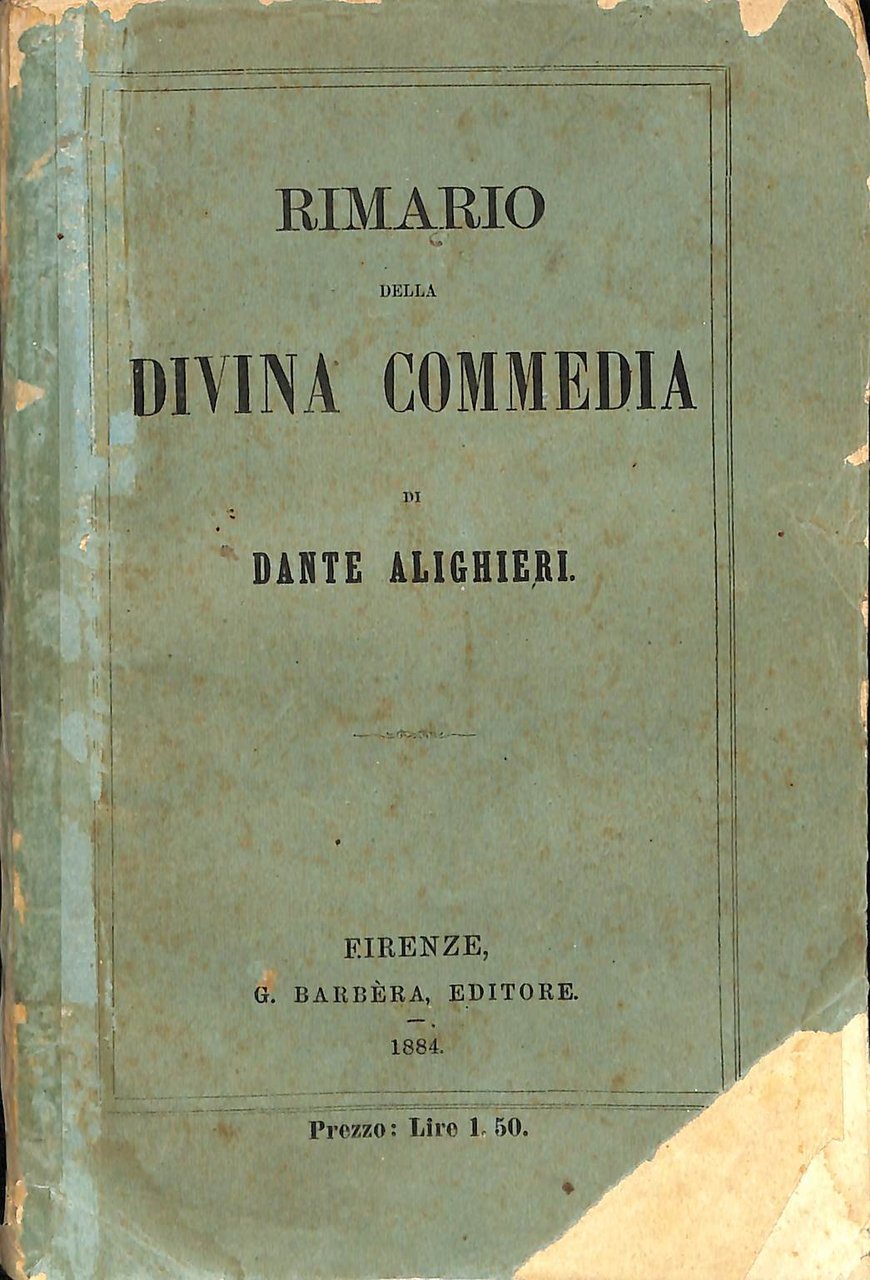 Rimario della Divina Commedia di Dante Alighieri