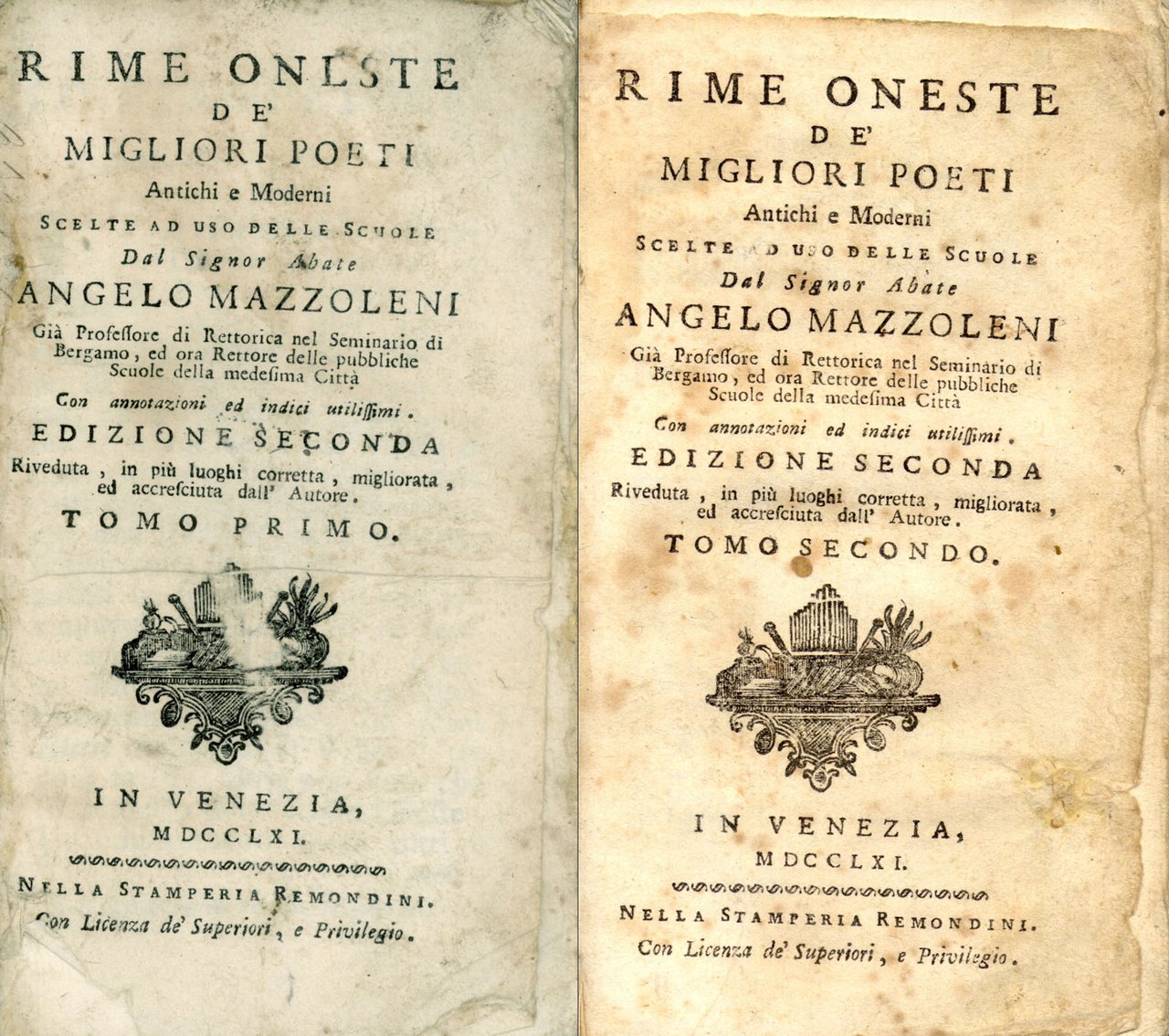 Rime oneste de' migliori poeti antichi e moderni