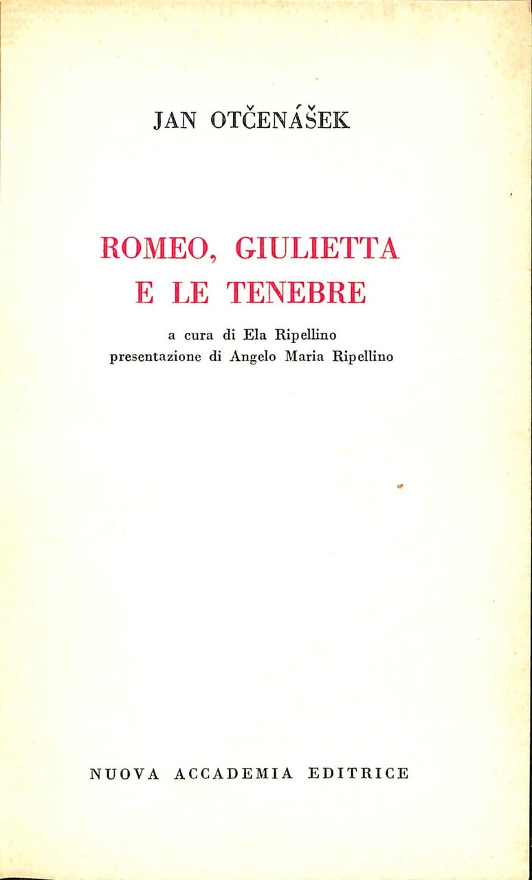 Romeo, Giulietta e le tenebre