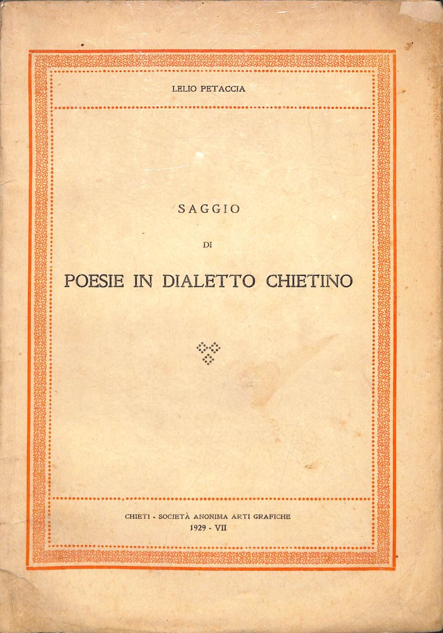 Saggio di poesie in dialetto chietino