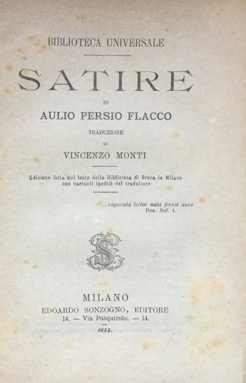 Satire | Immagine principale