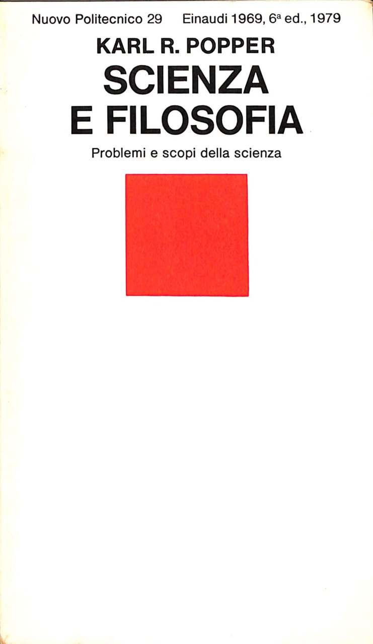 Scienza e filosofia : cinque saggi | Immagine principale