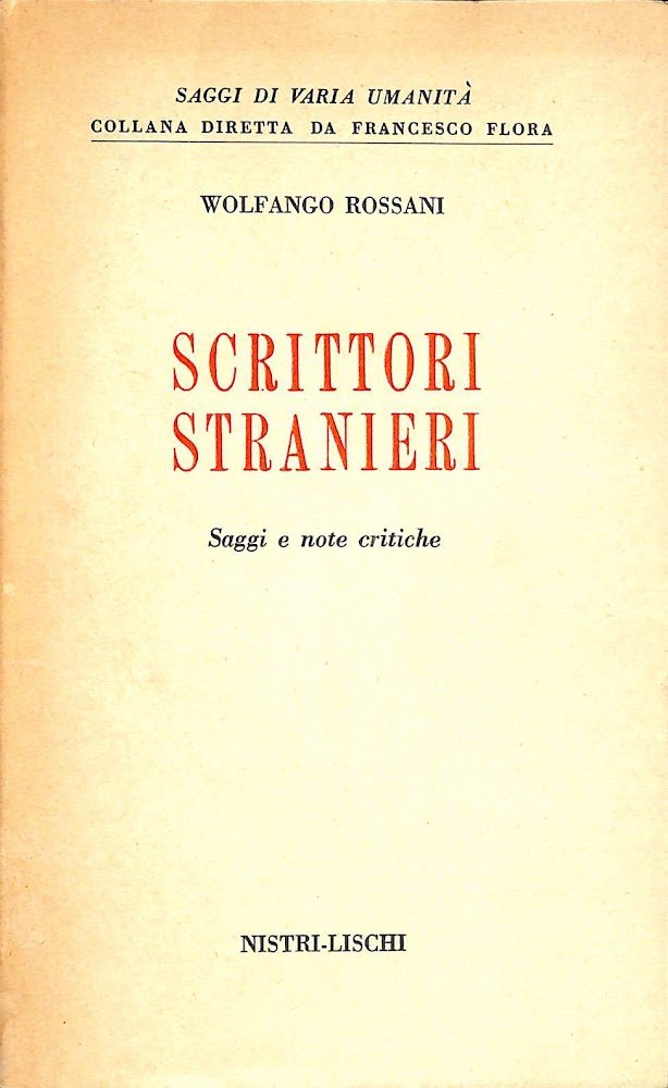 Scrittori stranieri : saggi e note critiche