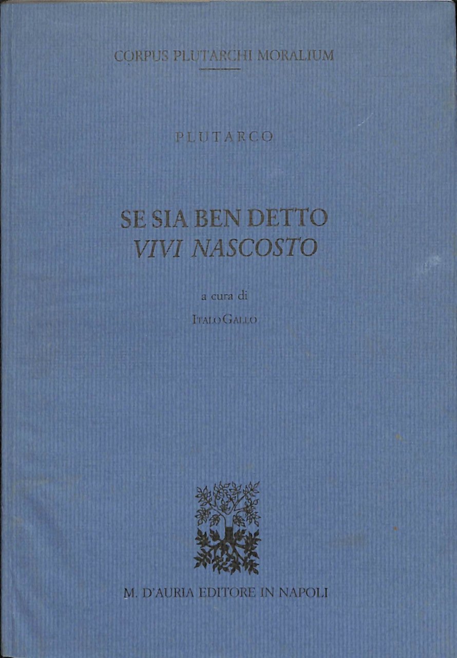 Se sia ben detto vivi nascosto | Immagine principale