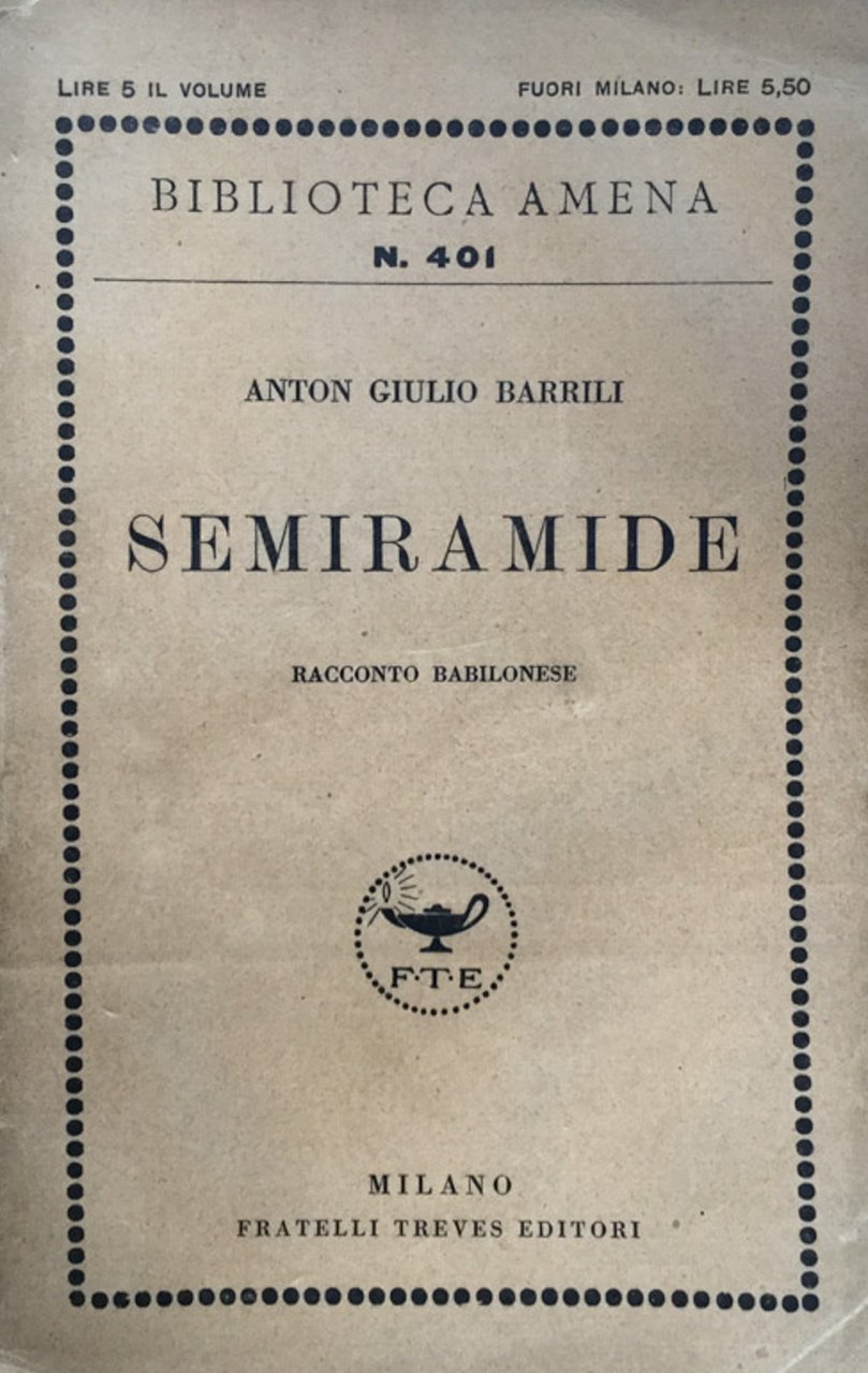Semiramide. Racc. babilonese.