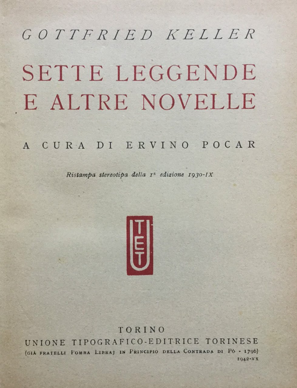 Sette leggende e altre novelle | Immagine principale