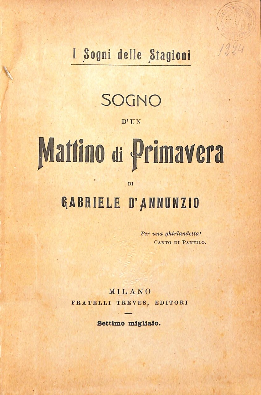 Sogno d'un mattino di primavera | Immagine principale