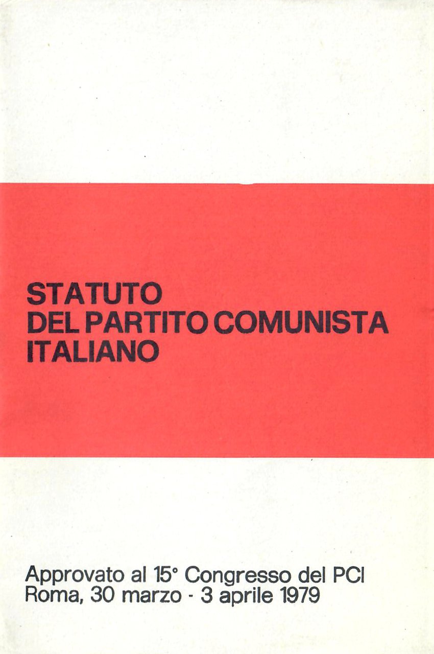 Statuto del Partito Comunista Italiano | Immagine principale