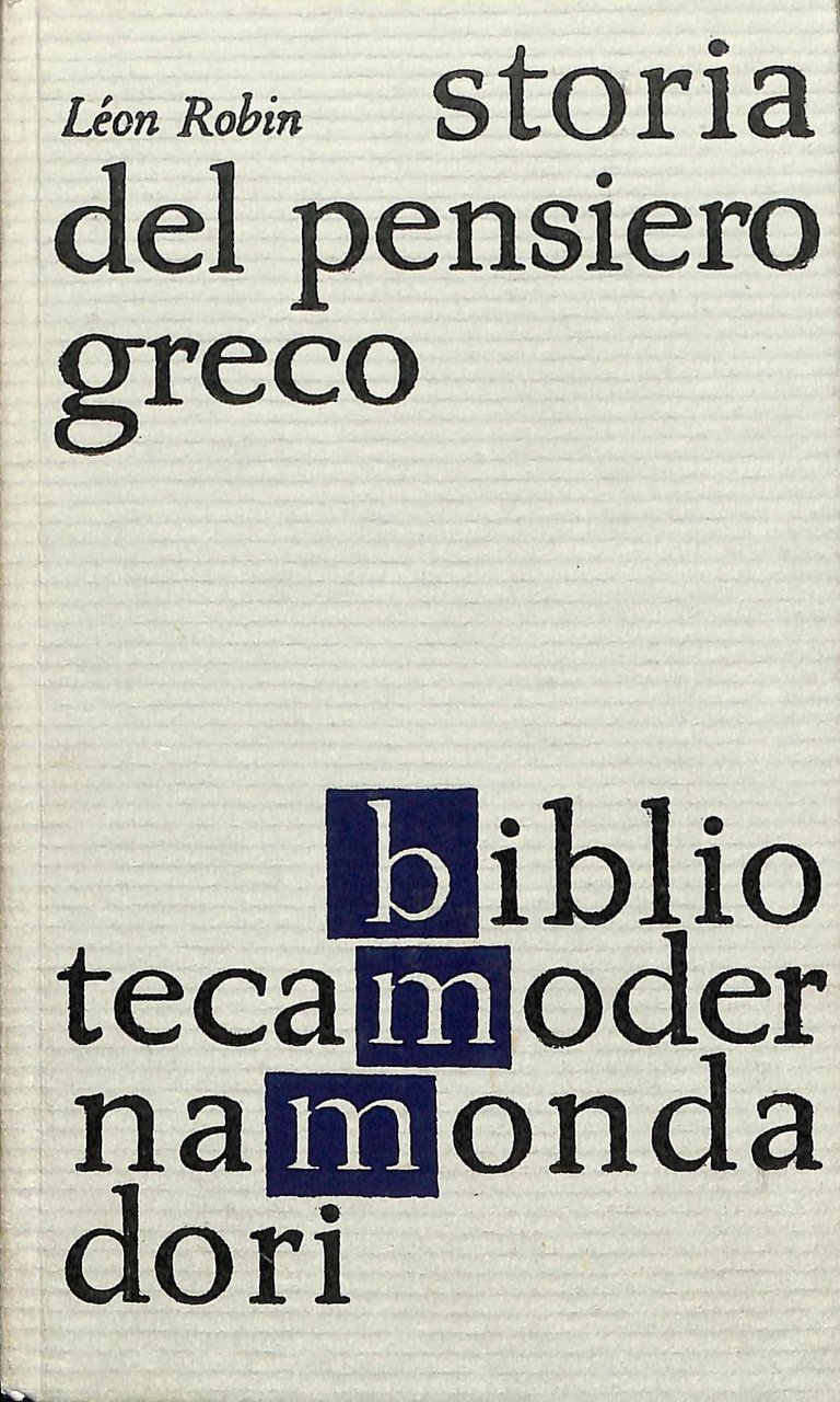 Storia del pensiero greco