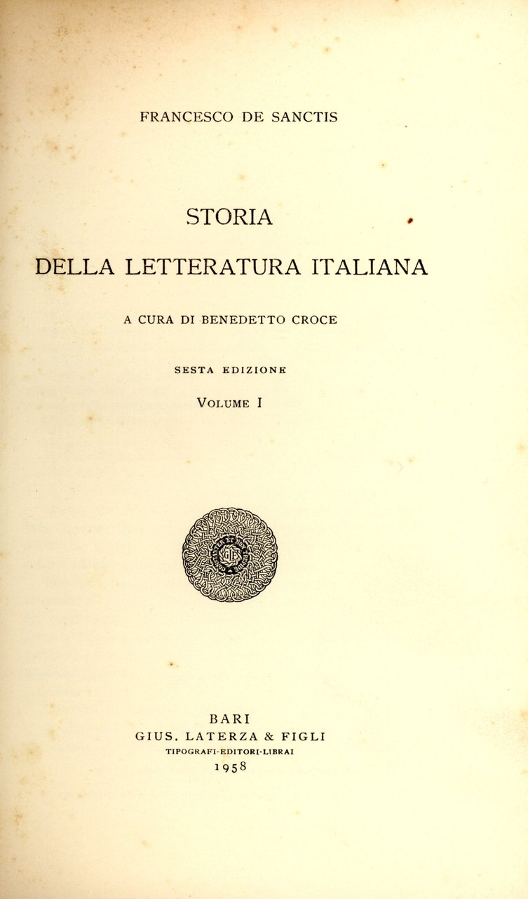 Storia della letteratura italiana