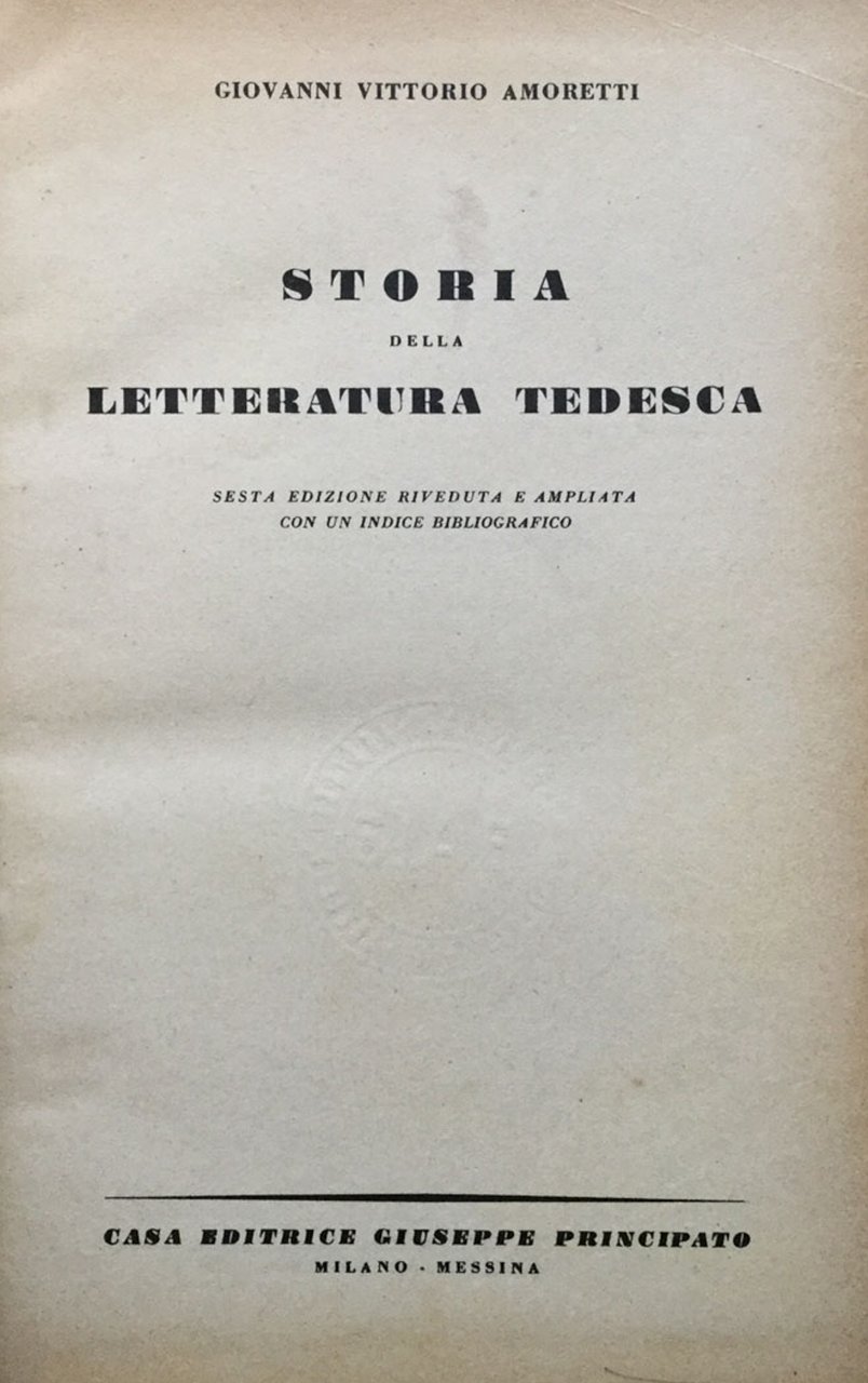Storia della letteratura tedesca